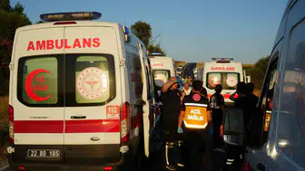 Edirne'de zincirleme trafik kazası: 6 kişi yaralandı