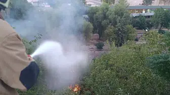Kırıkhan’da bahçe yangını ekiplerin müdahalesiyle kontrol altına alındı