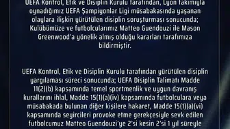 Fenerbahçe'den UEFA kararlarına ilişkin açıklama geldi