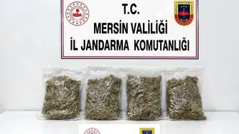 Uyuşturucu taciri Mersin'de 2 kilo 100 gram esrarla yakalandı