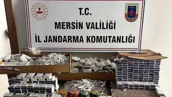 Mersin’de sigara kaçakçılığı operasyonunda 32 bin makaron ele geçirildi