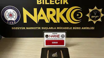 Bilecik'te narkotik operasyonu: Şüpheliye esrar cezası