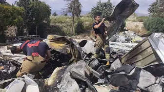 Antakya'da hurdalık alanda yangın kontrol altına alındı