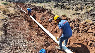 Hassalı mahallelere 10 bin metrelik yeni içme suyu altyapısı kazandırılıyor