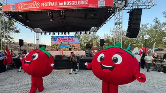 Renkli görüntülerle ayaş domates festivali kapılarını açtı