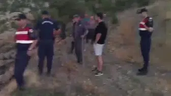 Gölbaşı köylüleri yangını el birliğiyle söndürdü