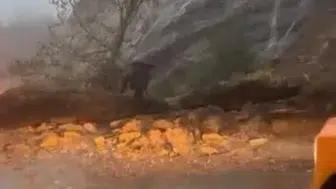 Uludağ yolunda heyelan sonrası ulaşım yeniden açıldı