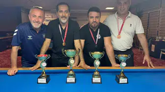 Düzce'de 3 Bant bilardo il birinciliği sonuçlandı