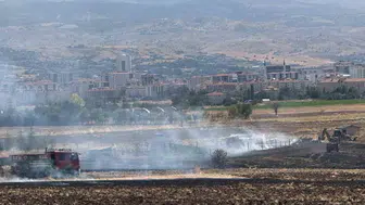 Kahramankazan'da çıkan anız yangınına hızlı müdahale: Yerleşim alanları kurtarıldı