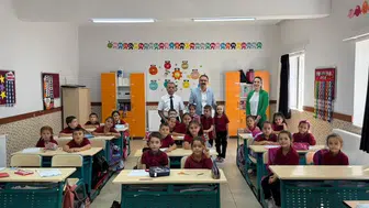 Sultanhisar kaymakamı ateş, öğrencilerin eğitim hayatına destek ziyaretinde bulundu