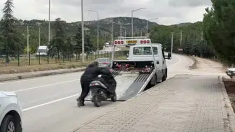 Burdur'da plakasız motosikletin şase ve motor numarası kazındı
