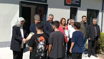 Eskişehir'de gazilerle anlamlı buluşma: Miniklerin ziyaretinde duygusal anlar yaşandı