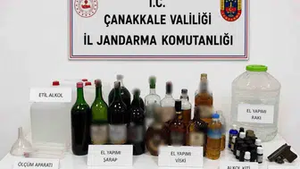 Çanakkale'de jandarmadan kaçak alkol operasyonu