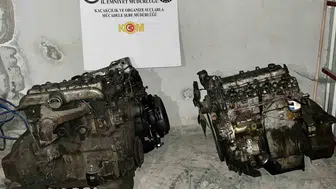 Samsun'da kaçak otomobil motoru operasyonu: Üç motor ele geçirildi
