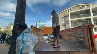 Marmaris'te yaşanan çöp ev skandalı: Kedi ve atık yığını ortaya çıktı