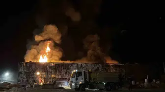 Bolu'daki geri dönüşüm fabrikasında yangın: 1 işçi yaralı