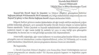 Baki Ersoy, Develi-Çayırözü-Dörtyol yolunda güvenliği artırmak için mecliste: gerekli düzenlemeler talep ediliyor