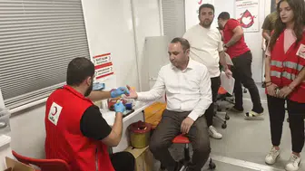 Silopi Kaymakamı Partal, kan bağışı kampanyasına destek verdi
