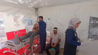 Muradiye'de afet tatbikatı gerçeği aratmadı
