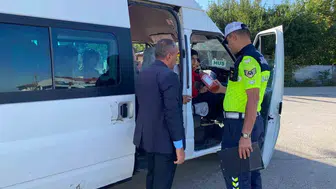 Muş'ta okul servislerine yönelik trafik denetimi yapıldı