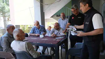Bayburt'ta afad ekipleri köy köy gezerek vatandaşları afetlere karşı bilgilendiriyor