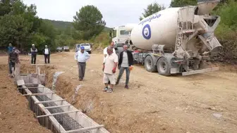 Gördes'te 28 bin metreküplük göletin yapımına başlandı