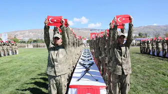 Erzincan'da bedelli askerler için yemin töreni gerçekleştirildi