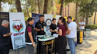 Adana'da öğrencilere güvenli yaşam için bilgilendirme etkinliği