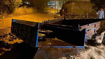 Saraycık köyünde sağanak yağış nedeniyle taşkın: Ekipler bölgeye sevk edildi