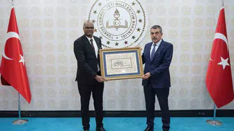 Milli Eğitim Bakanı Tekin, Sudanlı mevkidisi Hajar ile eğitim iş birliklerini görüştü