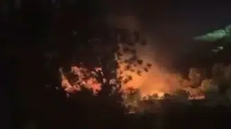 Yüksekova'da ağaçlık alanda çıkan yangın kısa sürede kontrol altına alındı