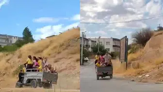 Siirt’te öğrencilerin tehlikeli yolculuğu cep kamerasına yansıdı