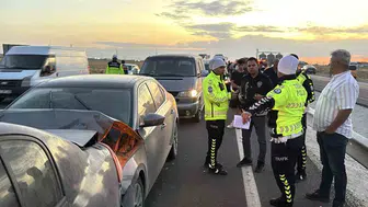 Aksaray'da kum fırtınası trafiği felç etti: 16 yaralı
