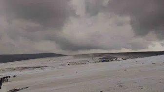 Erzincan yaylalarında dolu yağışı zorlu koşullar oluşturdu