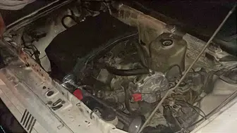 Karaman'da seyir halindeki otomobilde yangın paniği