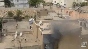 Mardin’in Nusaybin ilçesindeki yangında 2 kişi kurtarıldı