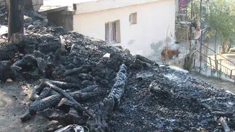 Adana'da yangın felaketi sonrasında geride kalan manzara