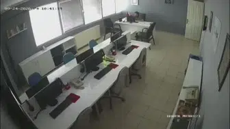 Gaziantep’te depremin anı güvenlik kameralarına yansıdı