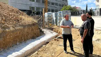 Boyabat'a kazandırılan yeni okul projesi hızla ilerliyor