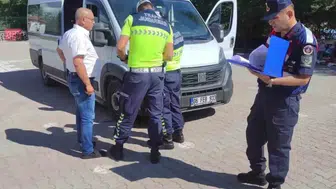 Güdül'de okul servislerine güvenlik denetimi uygulandı