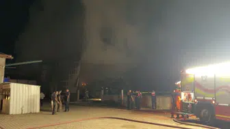 Kestel'de meydana gelen samanlık yangını itfaiye ekipleri tarafından kontrol altına alındı