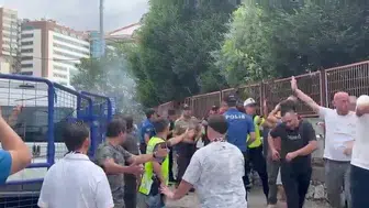 Zonguldak-Karabük derbisi öncesinde taraftarlar arasında gerginlik: polisi müdahale etti
