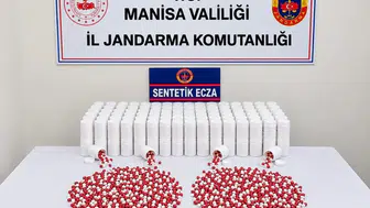 Manisa'da 12 bin 450 sentetik hapla yakalanan uyuşturucu şüphelisi tutuklandı