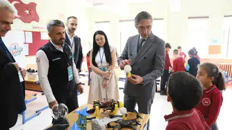 Bayburt’ta öğrenciler bilim ve teknoloji atölyelerinde çalışma yaptı
