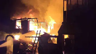 Bolu’nun Gerede ilçesinde samanlık yangını eve sıçradı