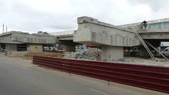 Trabzon'da Reşadiye Viyadüğü yıkımı devam ediyor