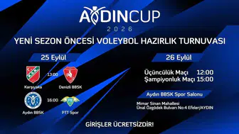 Aydın Cup 2026 voleybol turnuvası için geri sayım başladı