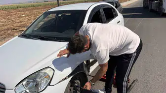 KPSS sonrası yaşanan talihsizlik: otomobilin lastiği fırladı