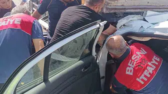 Adıyaman'da otomobil tıra çarptı: bir kişi ağır yaralı