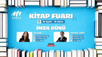 M1 Konya AVM'de edebiyat şöleni: Kitap Fuarı başlıyor